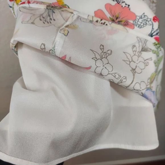 NWOT Parker New York Sangria Cold Shoulder Floral Ruffle Dress  S - Picture 7 of 16